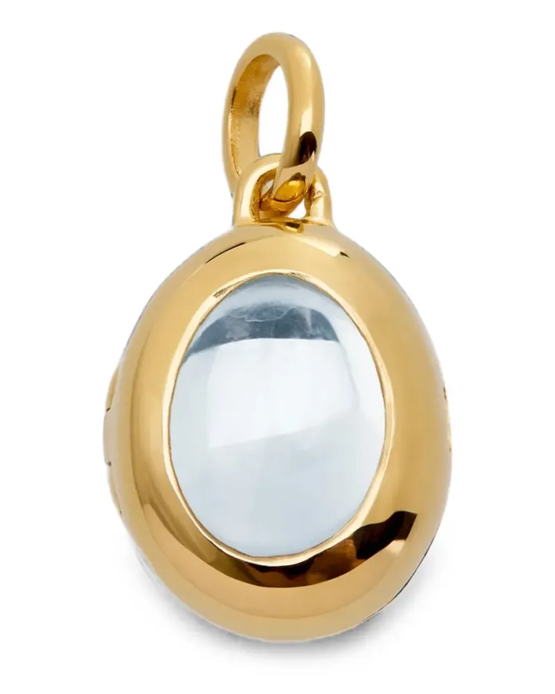 Monica Vinader April Halskette mit Kristallen - Gold Gold
