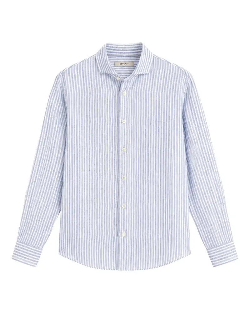 Seventy striped linen shirt - Weiß Weiß