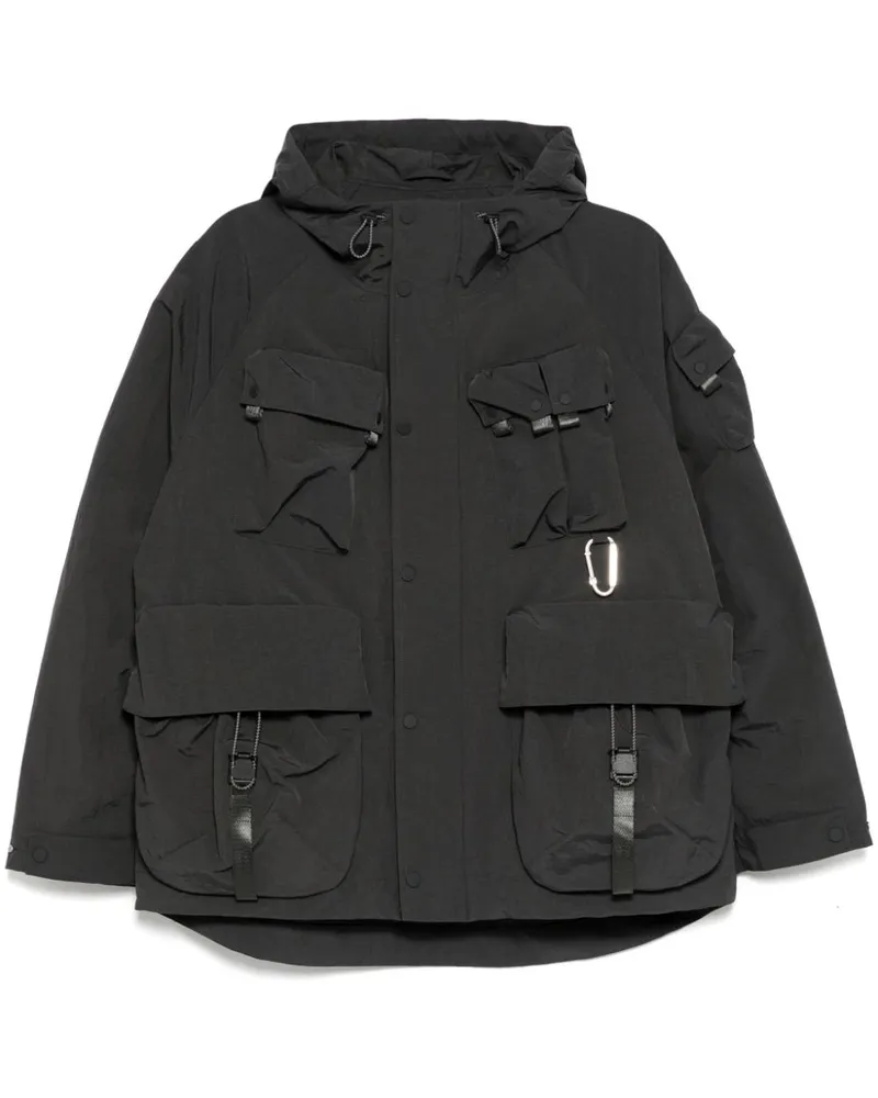 Spoonyard Kapuzenjacke mit mehreren Taschen - Grau Grau