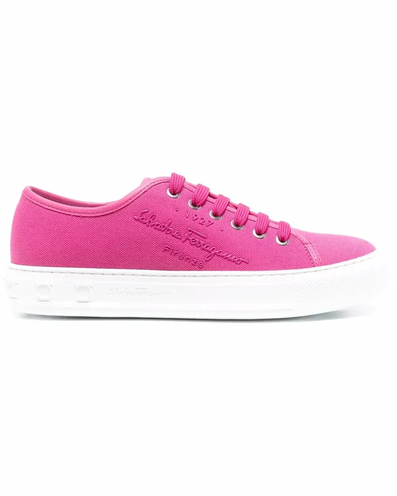 Ferragamo Sneakers mit Logo-Prägung - Rosa Rosa