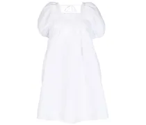 Tilde Kleid mit Puffärmeln - Weiß