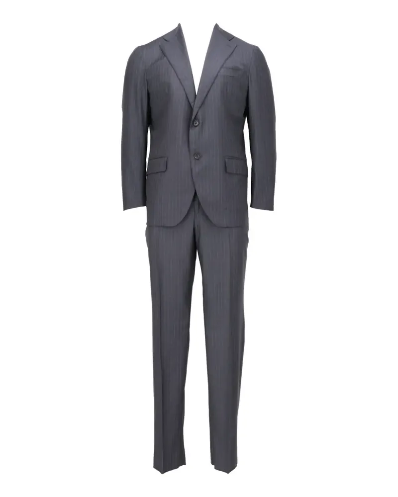 Isaia pinstripe-pattern tailored suit - Grau Grau