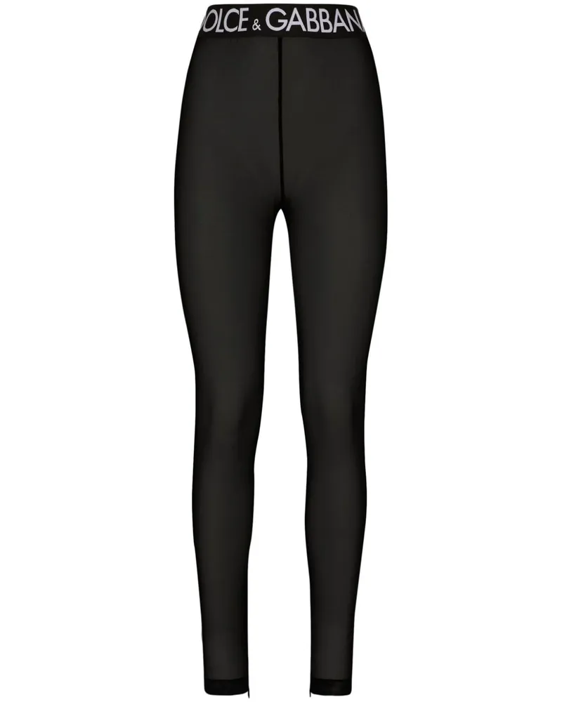 Dolce & Gabbana Leggings mit Tüll - Schwarz Schwarz