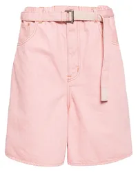 Sacai Jeans-Shorts Rosa