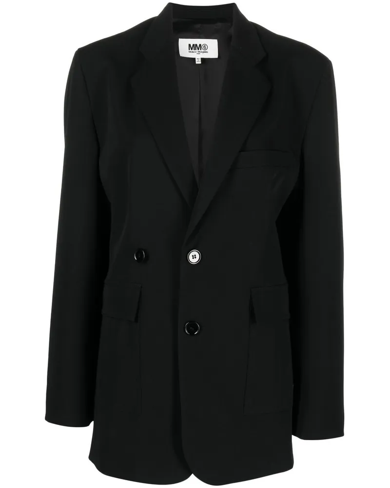 Maison Margiela Einreihiges Sakko - Schwarz Schwarz