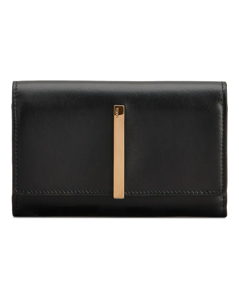 TOD'S Portemonnaie mit Logo-Gravur - Schwarz Schwarz