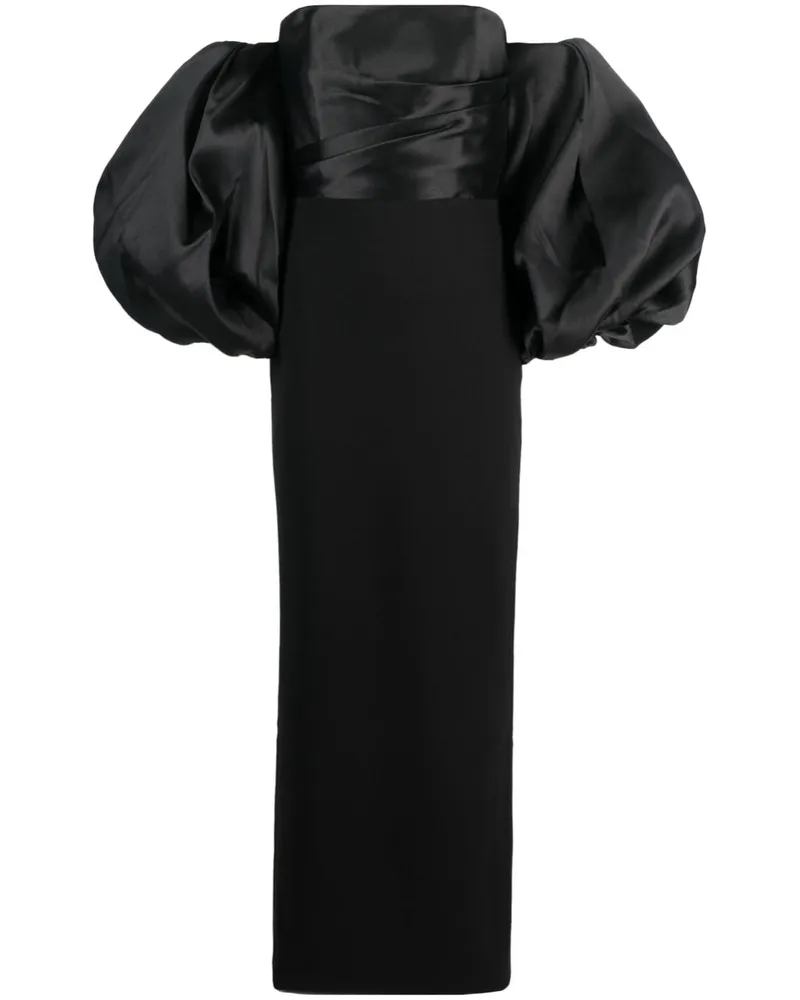 Solace London Schulterfreies Carmen Abendkleid - Schwarz Schwarz