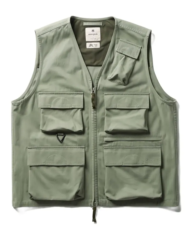 Snow Peak Takibi herringbone vest - Grün Grün