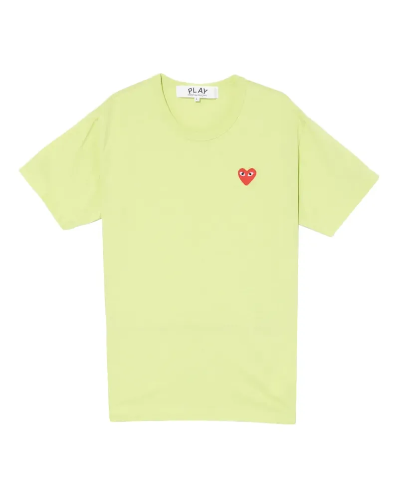 Comme des Garçons T-Shirt mit Herz-Patch - Grün Grün