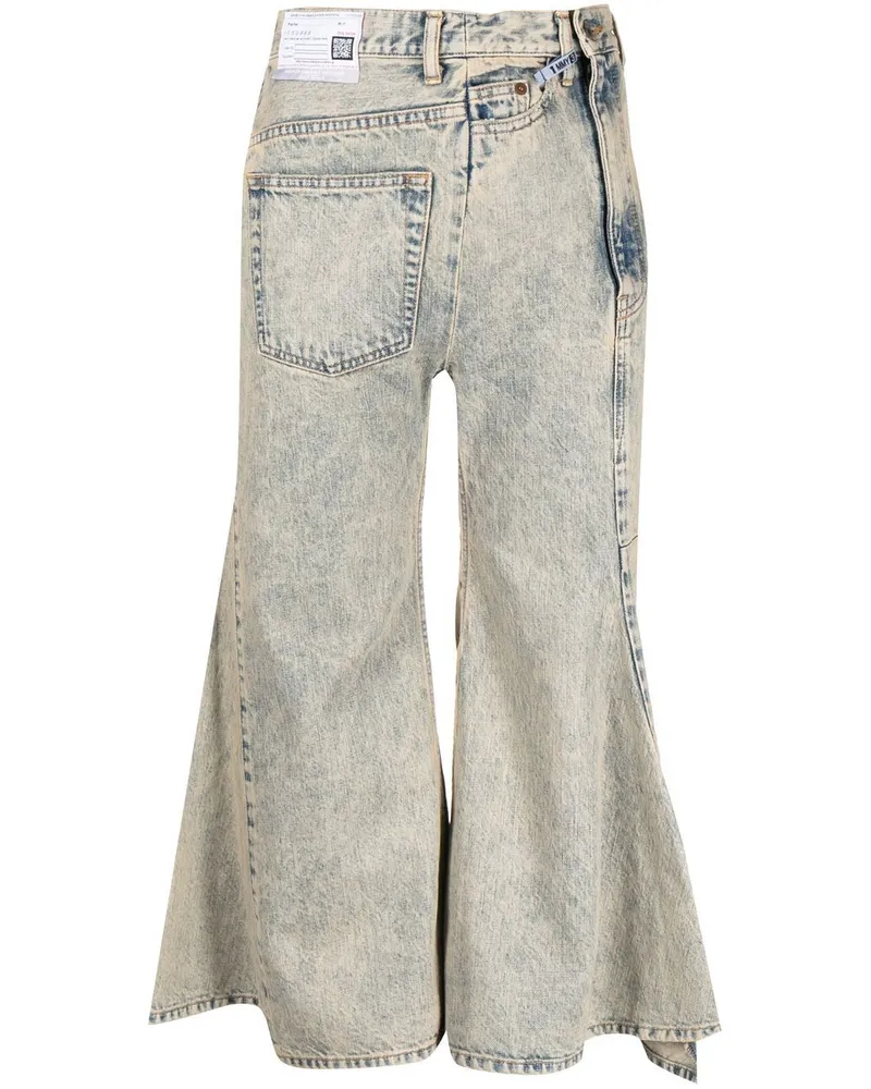 MIHARAYASUHIRO Ausgestellte Cropped-Jeans Blau