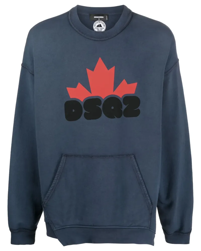 Dsquared2 Pullover mit Logo-Print - Blau Blau