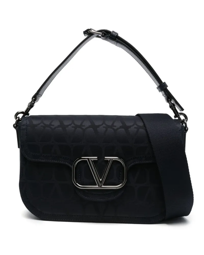 Valentino Garavani Schultertasche mit Toile Iconographe-Muster - Blau Blau
