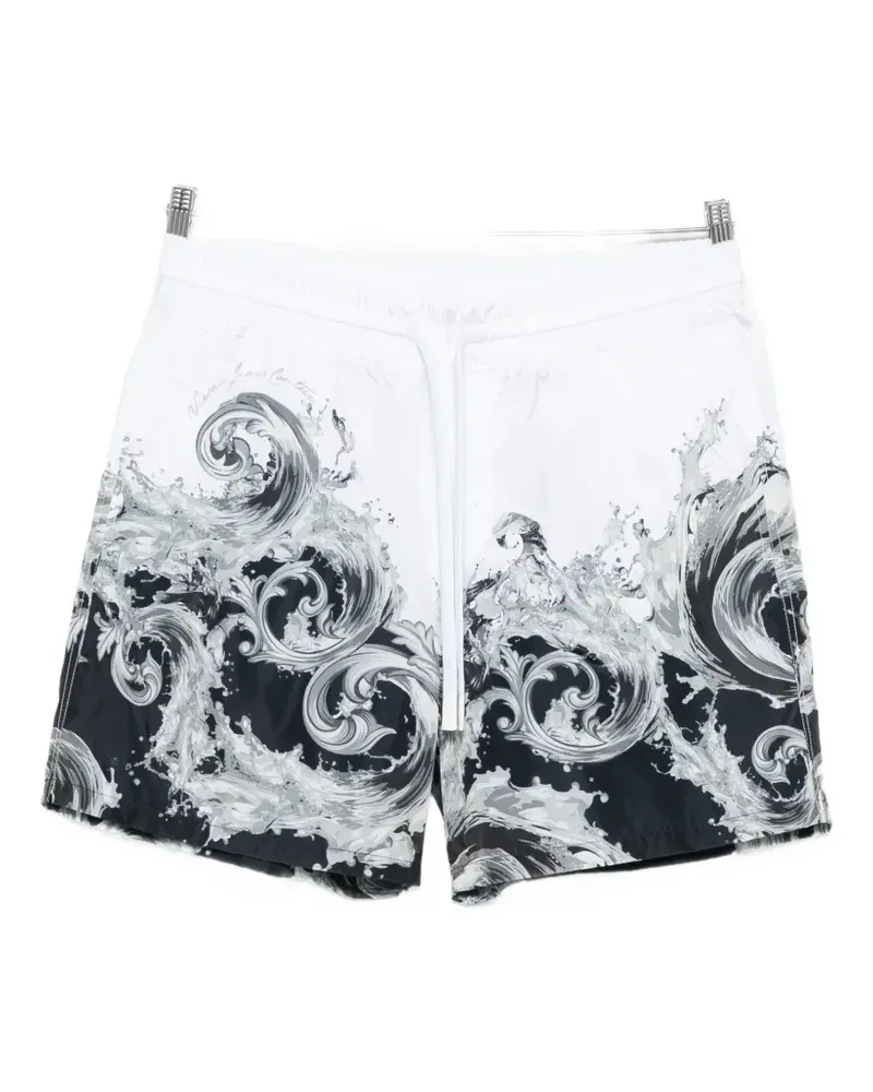 Versace Jeans baroque-print drawstring shorts - Weiß Weiß