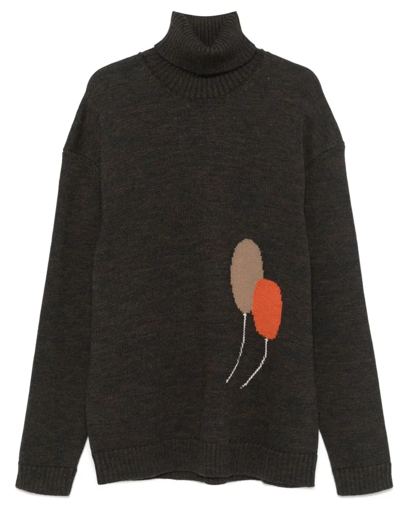 JORDANLUCA Balloon Pullover - Braun Braun
