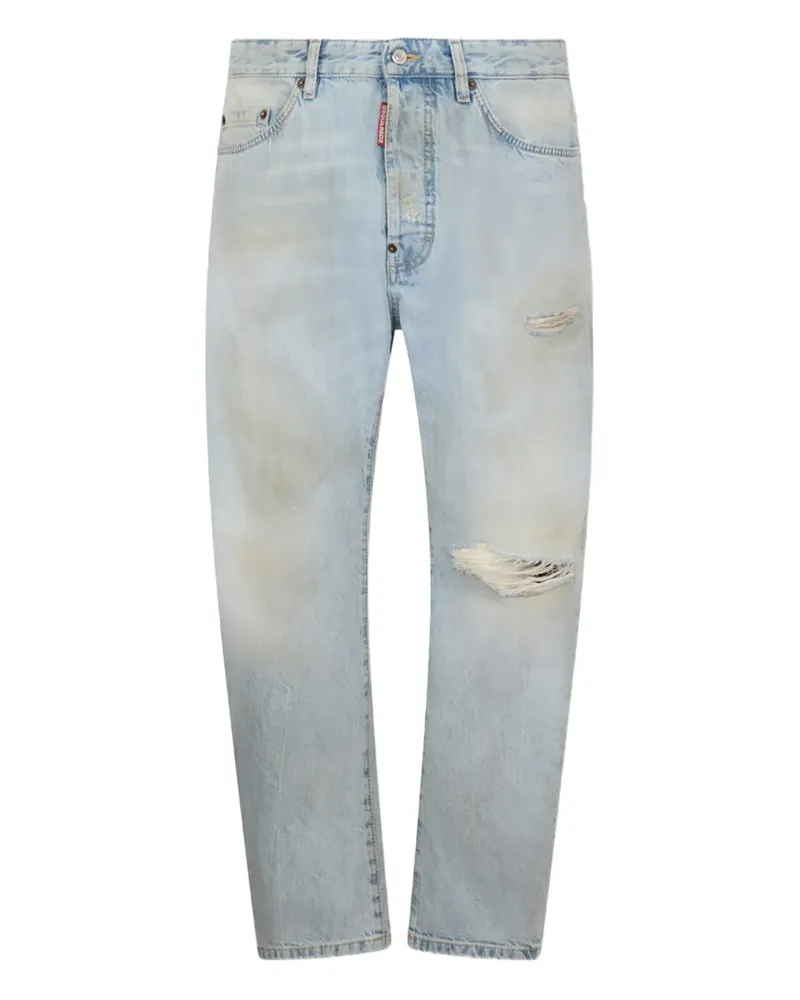 Dsquared2 L.A. Hose im Distressed-Look - Blau Blau