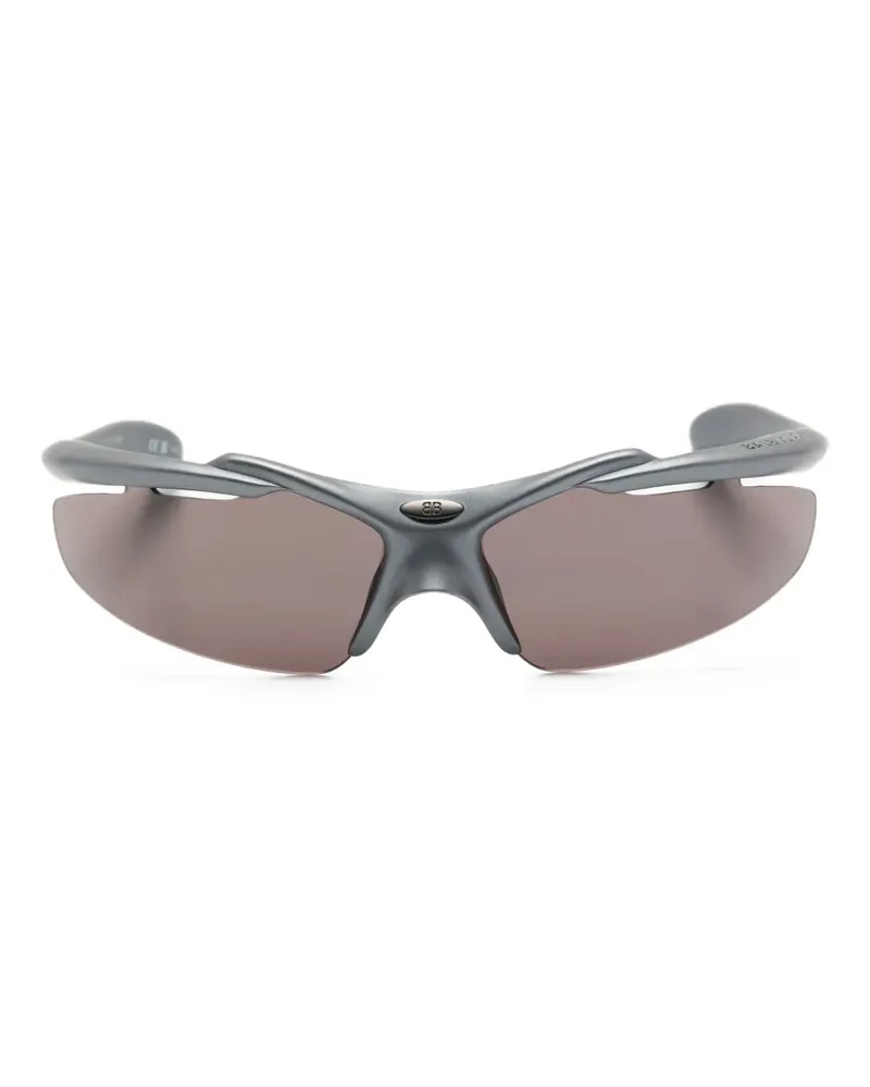 Balenciaga geometric-frame sunglasses - Grau Grau