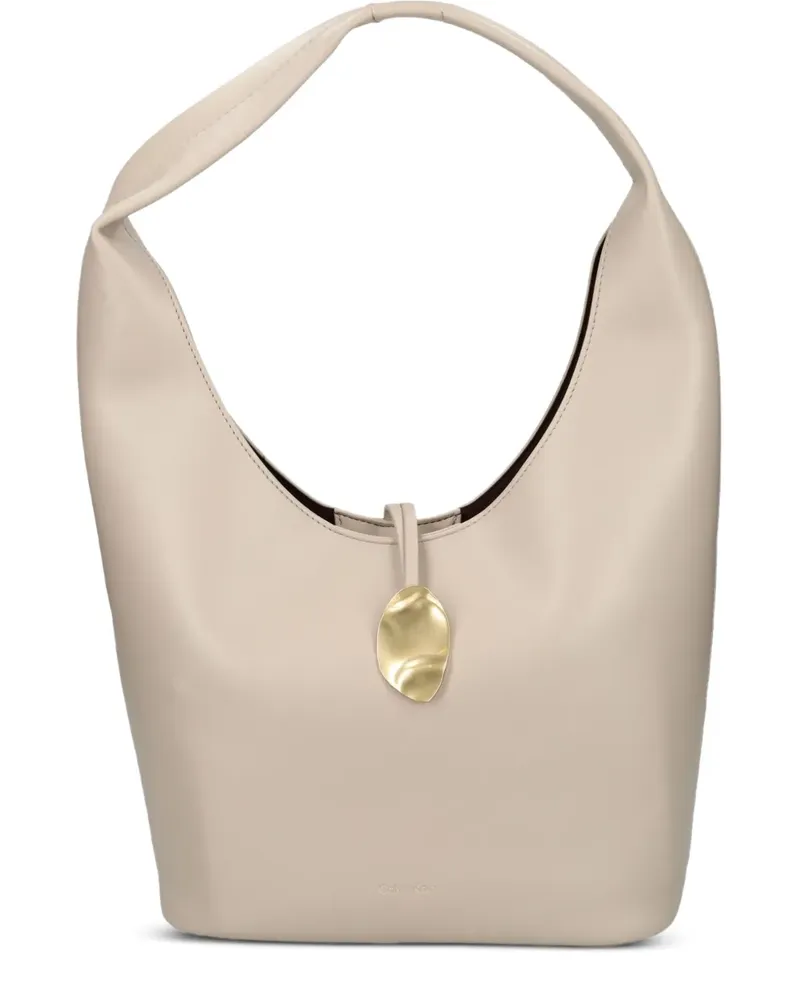 Calvin Klein Satchel-Tasche mit abgerundetem Henkel - Nude Nude
