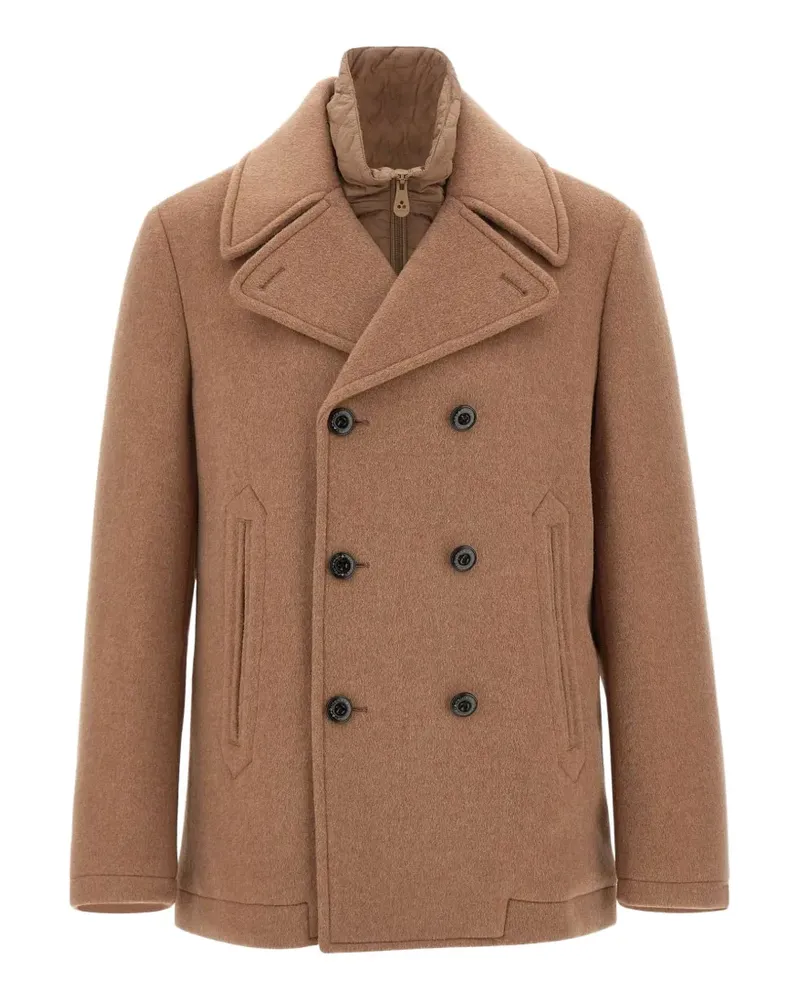 Peuterey Pitloch Wop 01 double-breasted coat - Braun Braun