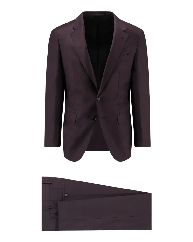 HUGO BOSS notched-lapel single-breasted suit - Violett Violett