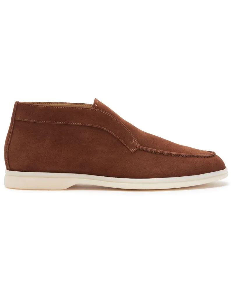 Scarosso Slip-On-Boots aus Wildleder - Braun Braun