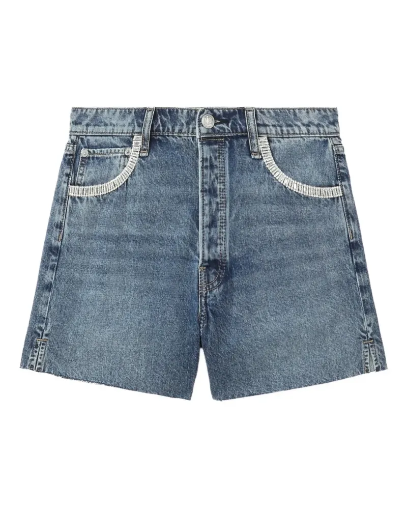Rag & Bone Jeans-Shorts mit Kristallen - Blau Blau