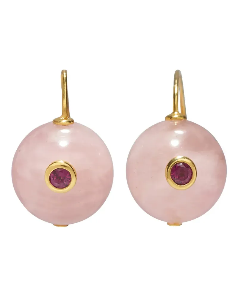 Lizzie Fortunato Comet quartz earrings - Gold Gold