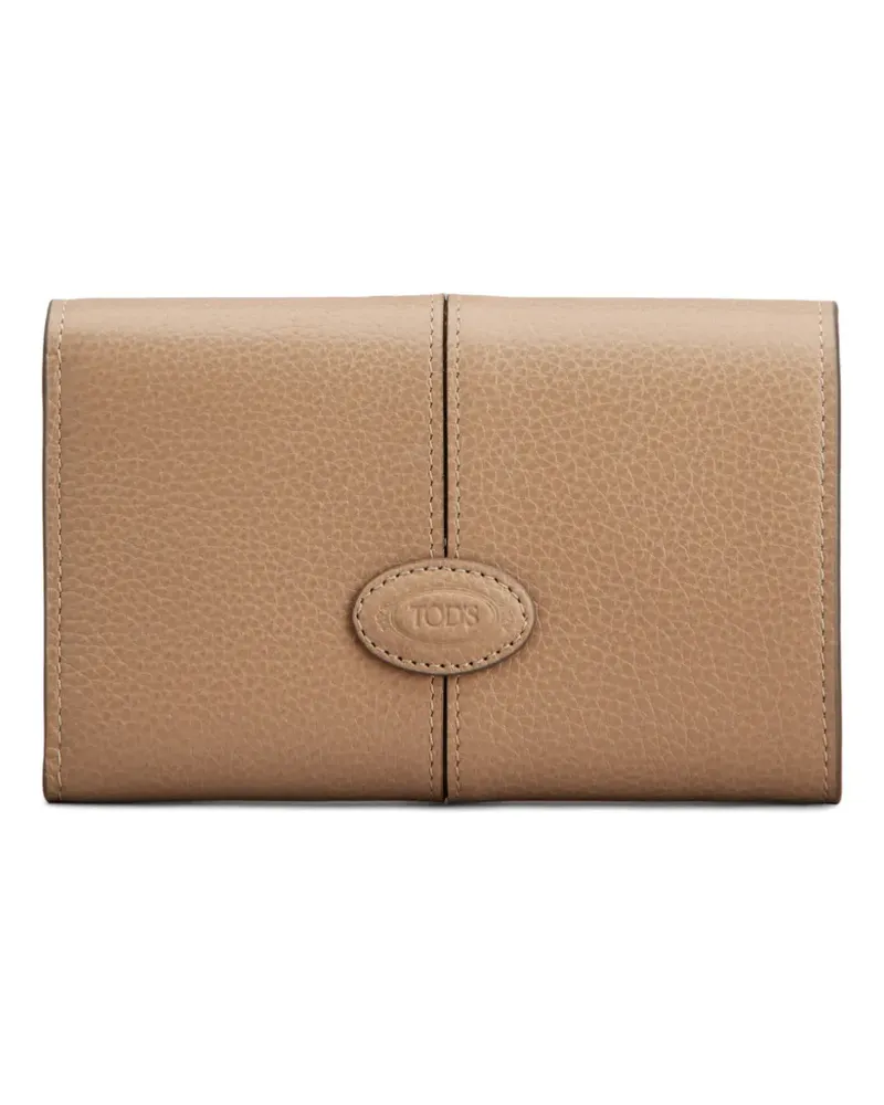 TOD'S tri-fold ring wallet - Nude Nude
