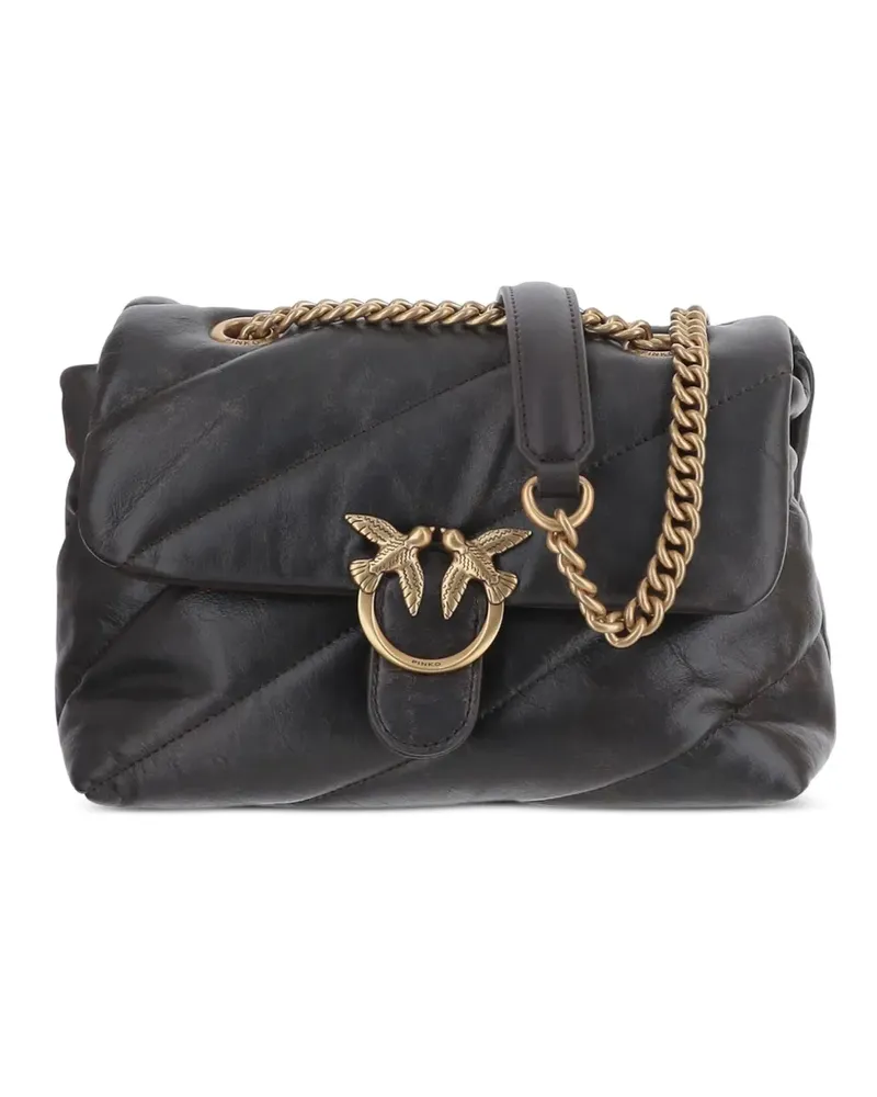 Pinko Gesteppte Love Birds Schultertasche - Braun Braun
