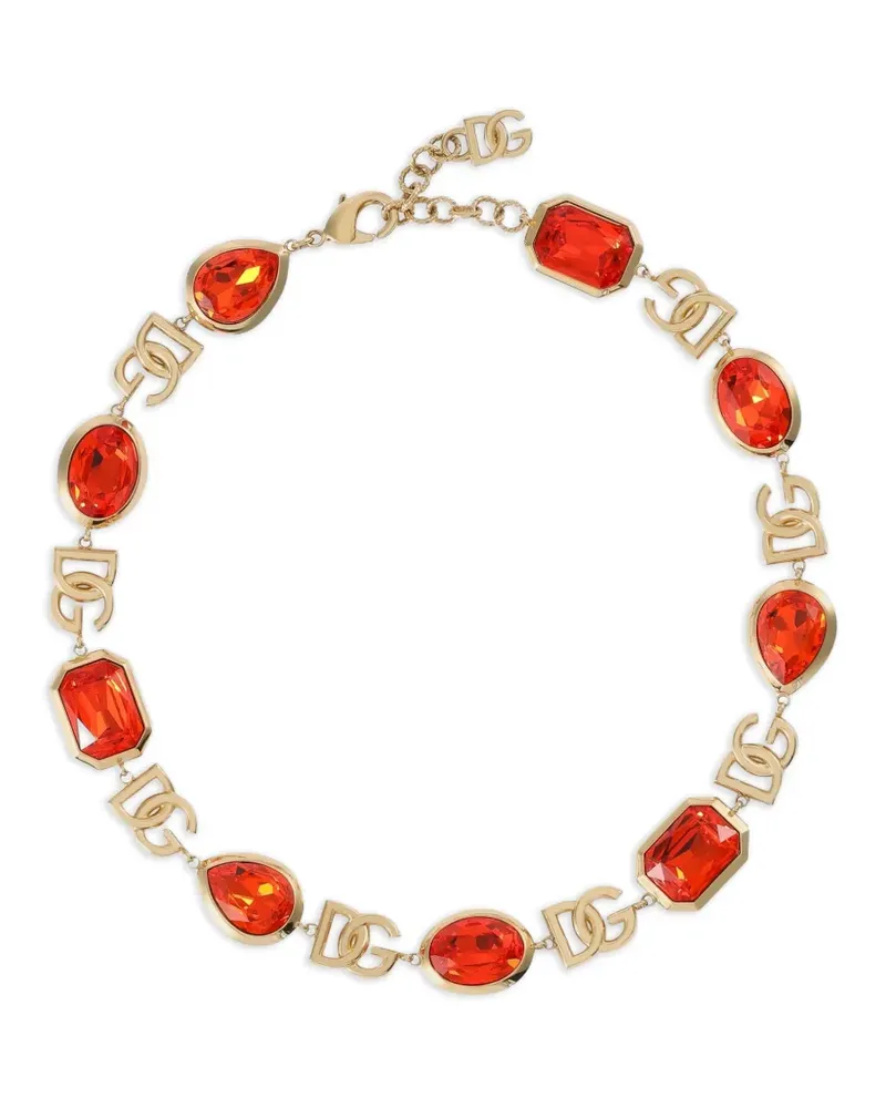 Dolce & Gabbana Halskette mit Logo - Gold Gold