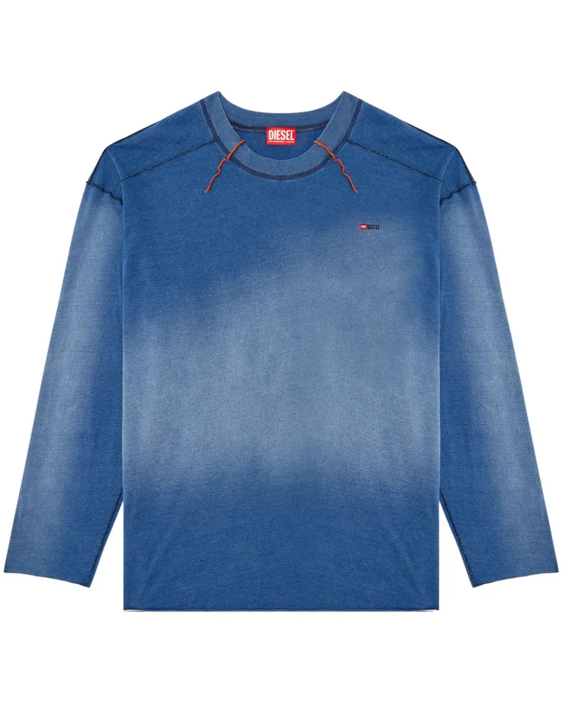 Diesel T-Crao-Ls T-Shirt - Blau Blau