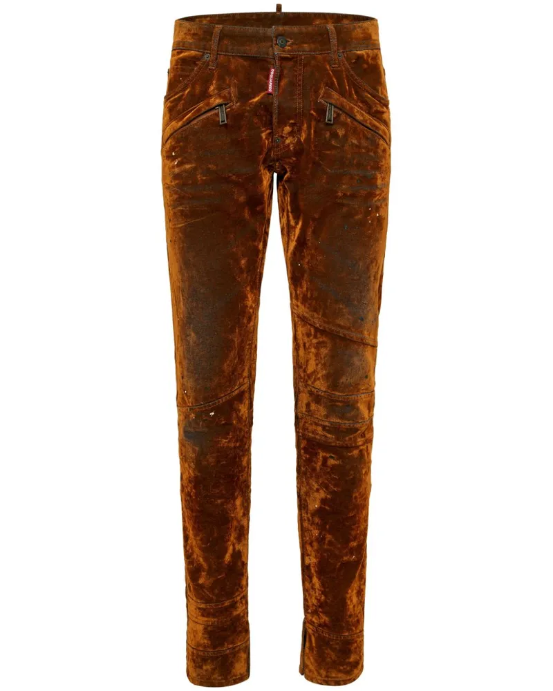 Dsquared2 Skinny-Hose aus Velours - Braun Braun