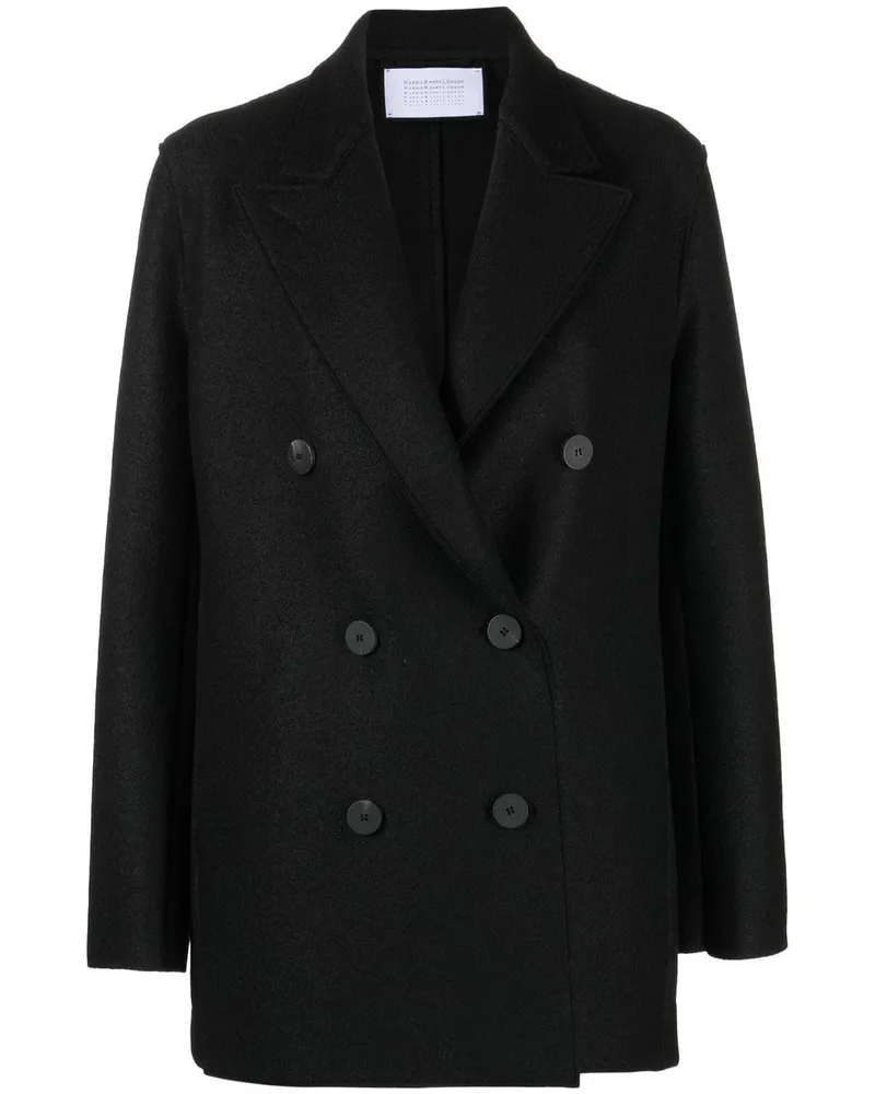 Harris Wharf London Doppelreihiger Blazer Schwarz