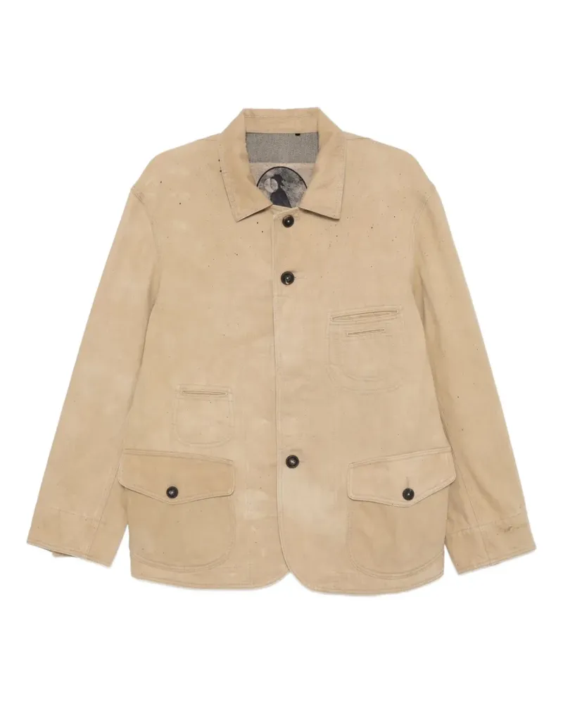 Ziggy Chen Klassische Jeansjacke - Gelb Gelb