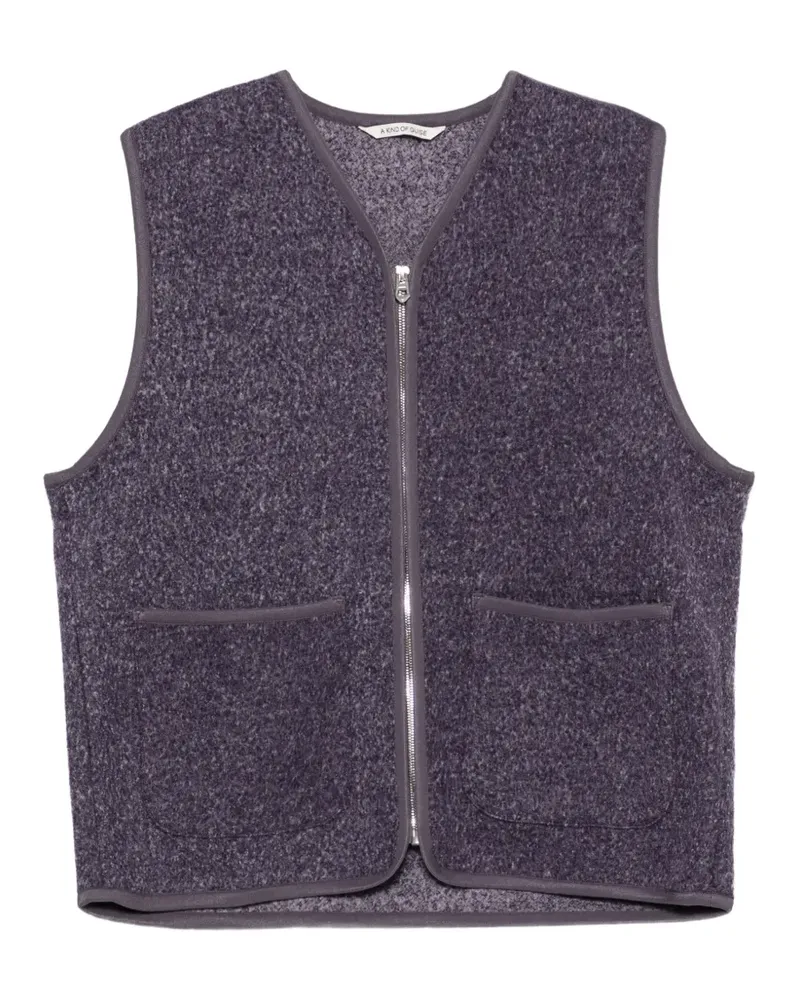A Kind Of Guise Valur Weste aus Wolle - Violett Violett