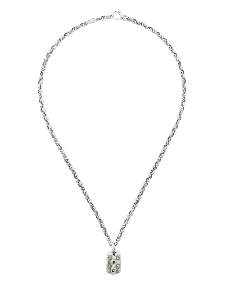 Stephen Webster Mittelgroße Thorn Razer Tag Halskette - Silber Silber