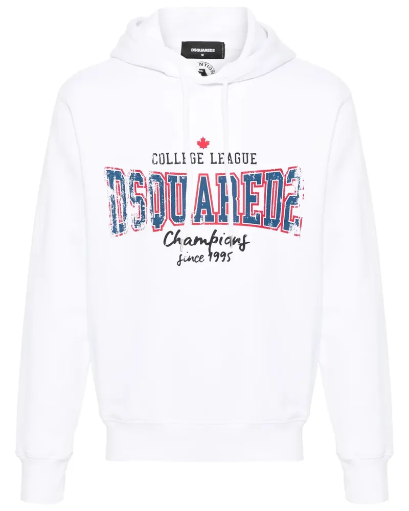 Dsquared2 College League Hoodie - Weiß Weiß