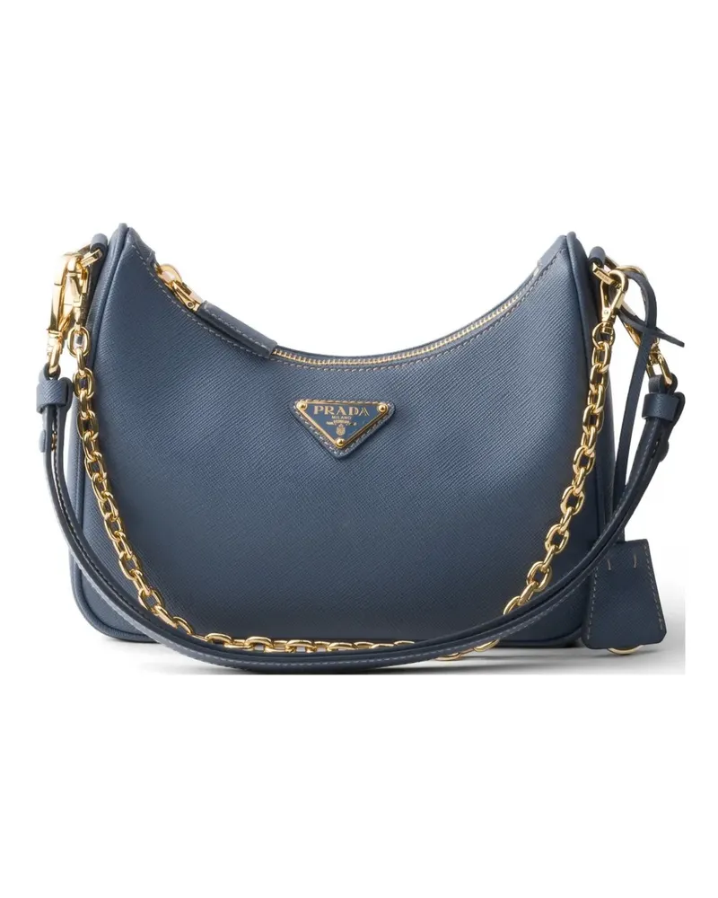 Prada Re-Edition mini Saffiano leather bag - Blau Blau