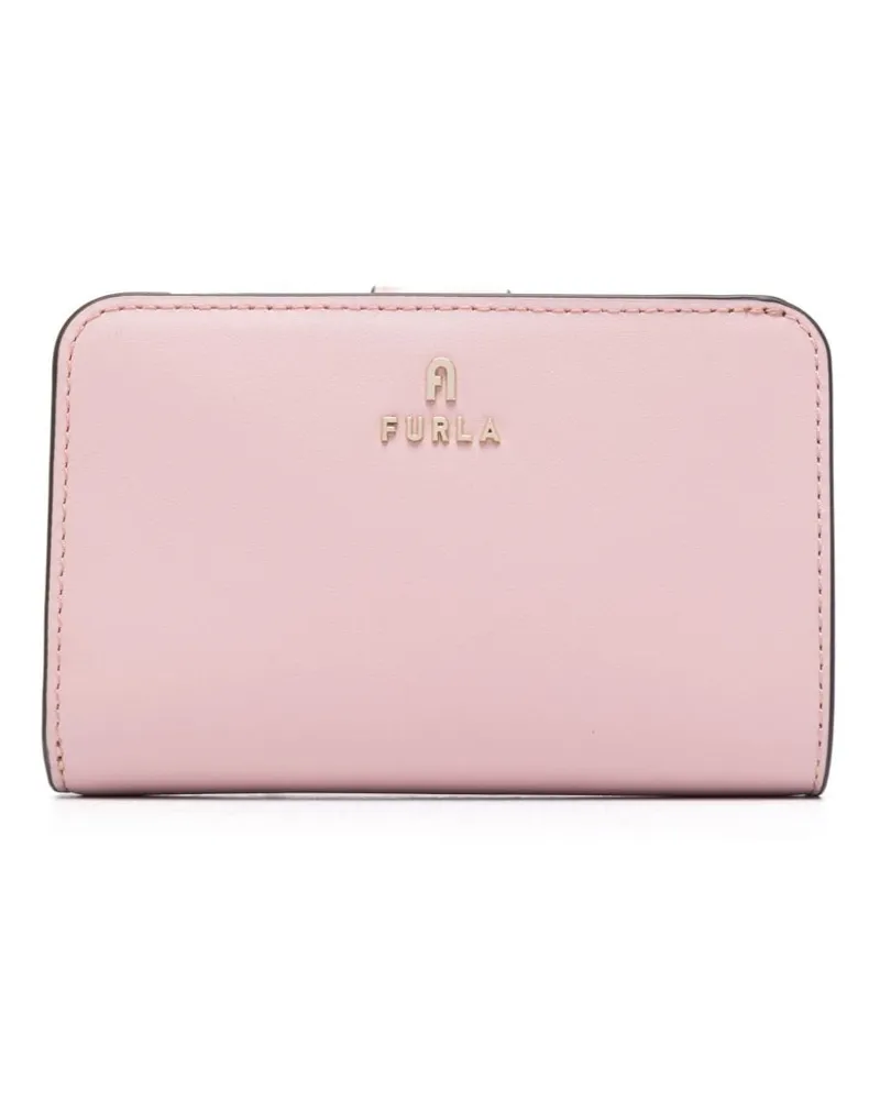 Furla Portemonnaie mit Logo-Schild Rosa