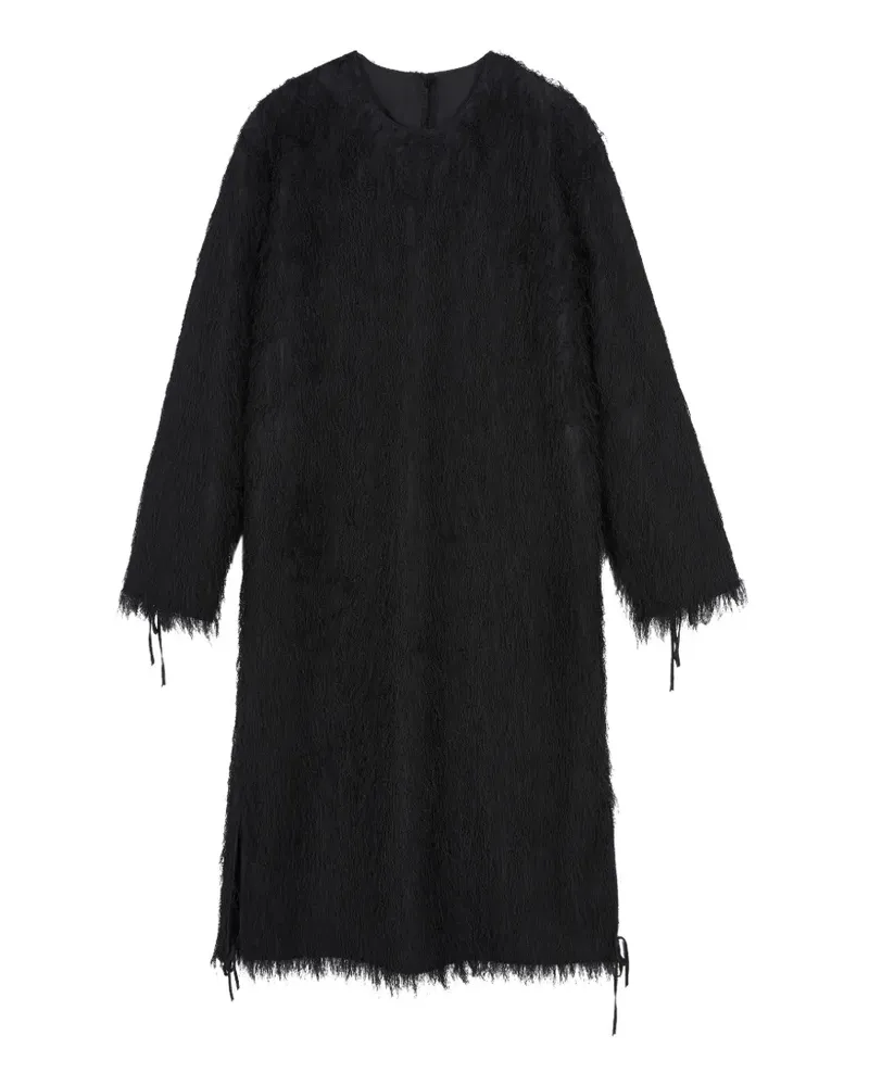 JNBY Jacquard-Midikleid mit Fransen - Schwarz Schwarz