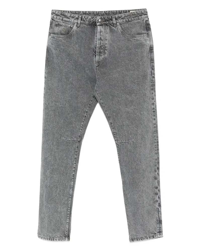 Brunello Cucinelli Jeans mit Knie-Patch - Grau Grau