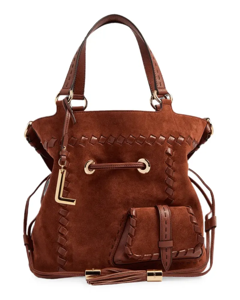 Lancel medium Premier Flirt whipstitched bucket bag - Braun Braun