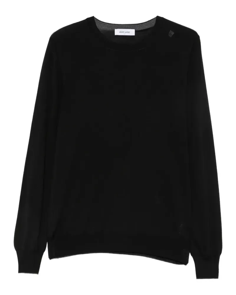 Gran Sasso Pullover mit rundem Ausschnitt - Schwarz Schwarz