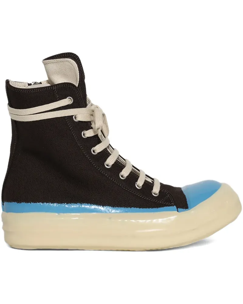 DRKSHDW by Rick Owens denim high-top sneakers - Braun Braun