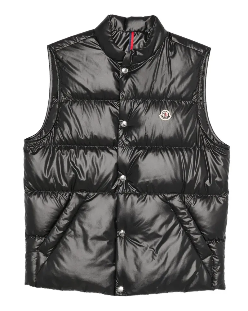 Moncler padded gilet - Schwarz Schwarz