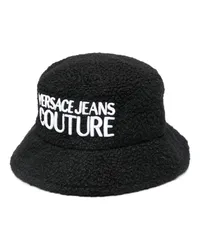 Versace Jeans Fischerhut mit Logo-Stickerei Schwarz