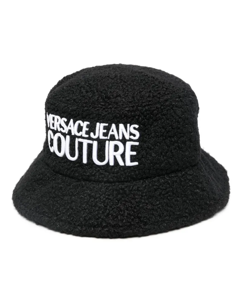 Versace Jeans Fischerhut mit Logo-Stickerei - Schwarz Schwarz