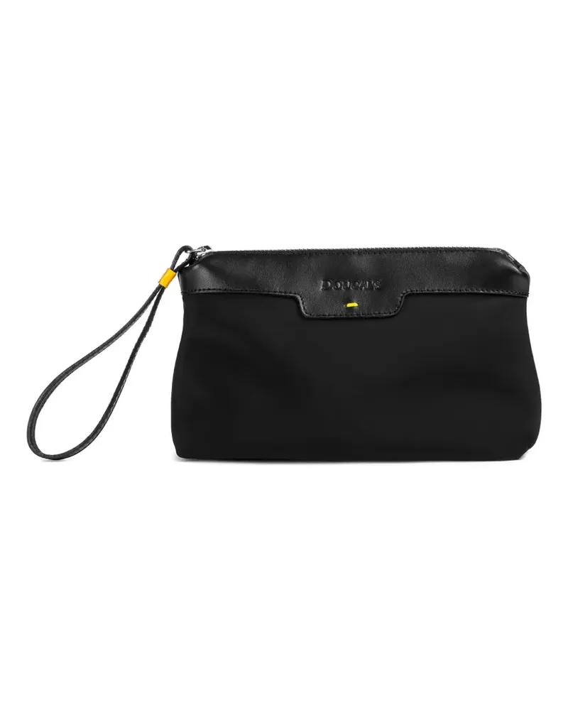 Doucal´s logo clutch bag - Schwarz Schwarz
