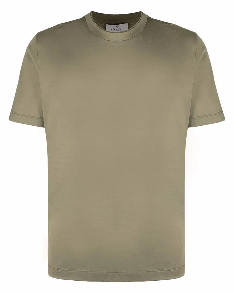 Canali Klassisches T-Shirt - Grün Grün