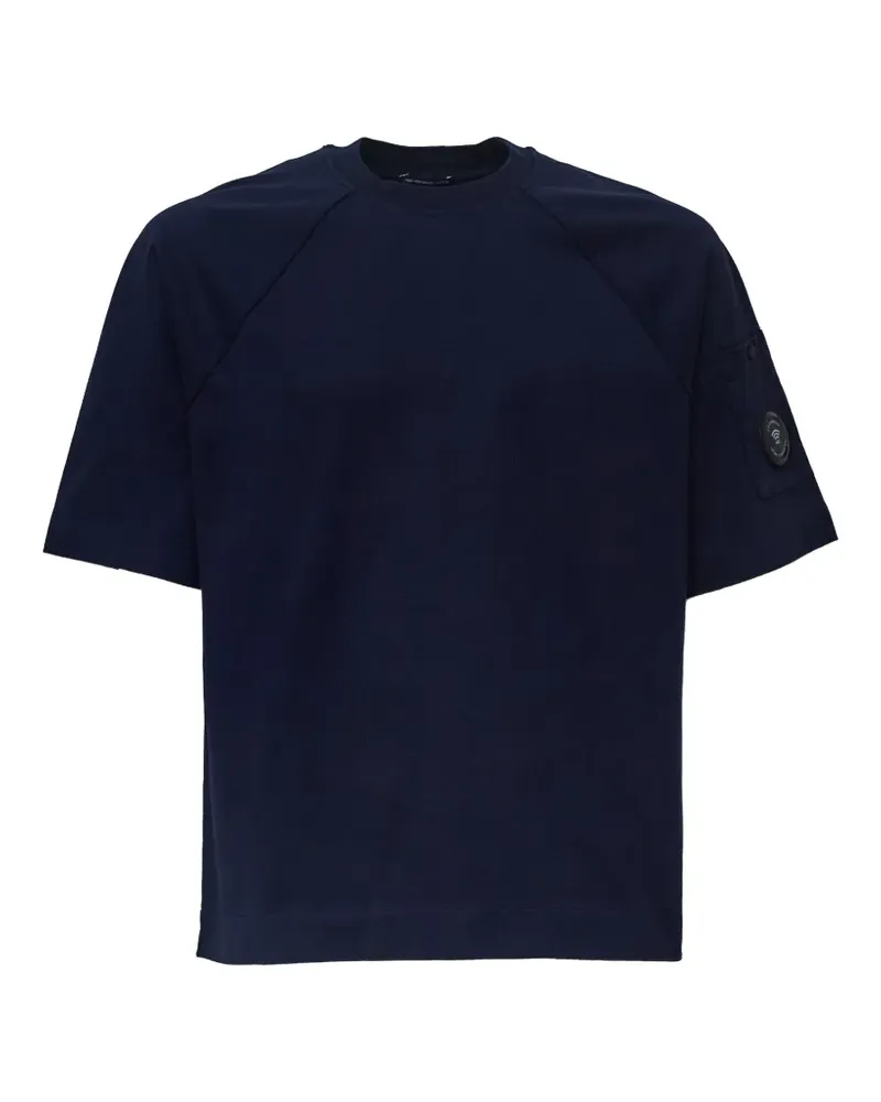 C.P. Company T-Shirt mit Linsen-Detail - Blau Blau