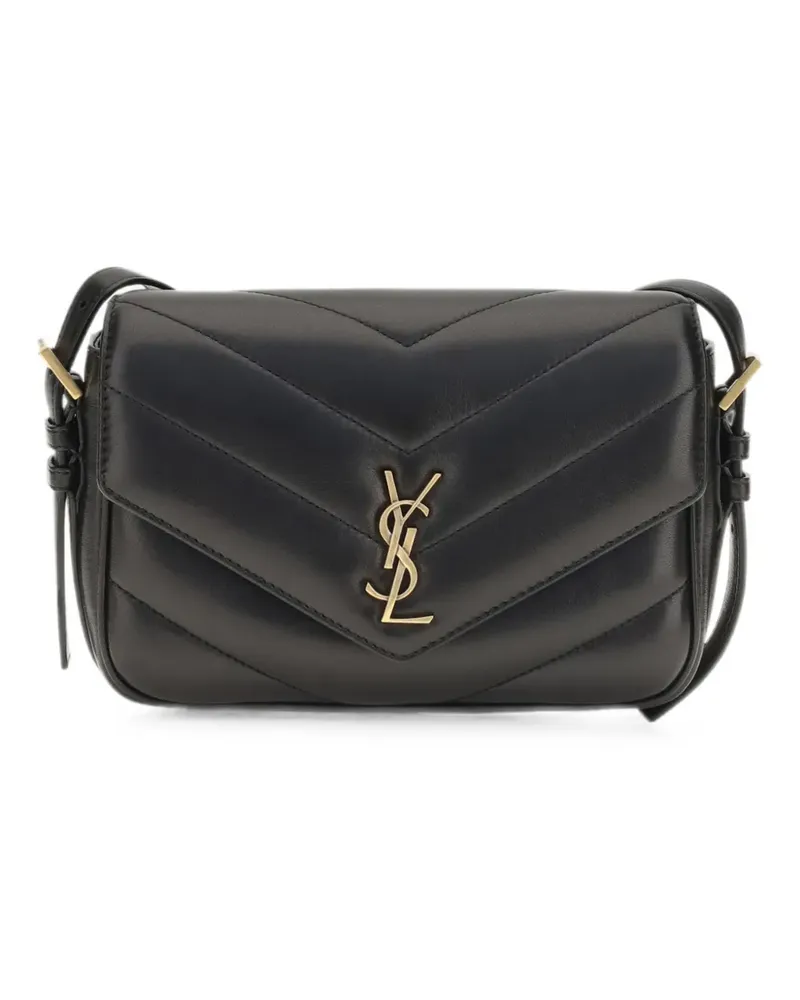 Saint Laurent Gesteppte Loulou Cassandre Toy Schultertasche - Schwarz Schwarz